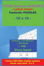 STAR Classic SUDOKU - LARGE PRINT - Fantastic PUZZLES - 10 x 10: 50 Easy + 50 Medium + 50 Hard + 100 Very hard + Solutions + bonus 250 killer sudoku puzzles levels very hard - 9 x 9. Format 6 '' x 9 ''
