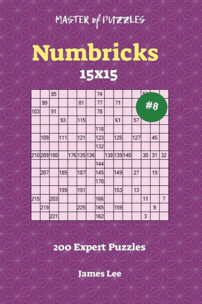 Master of Puzzles Numbricks - 200 Expert 15x15 vol. 8