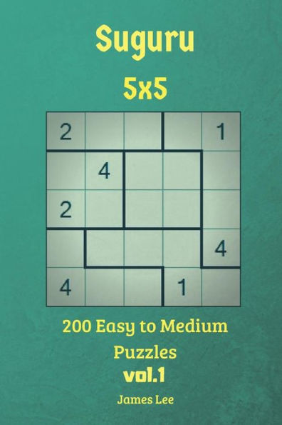 Suguru Puzzles - 200 Easy to Medium 5x5 vol.1