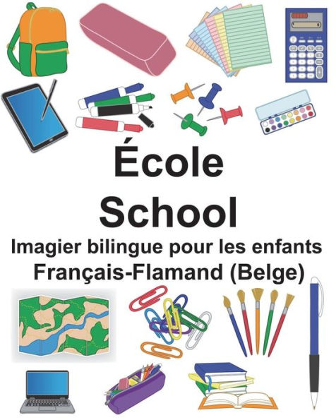 Français-Flamand (Belge) École/School Imagier bilingue pour les enfants