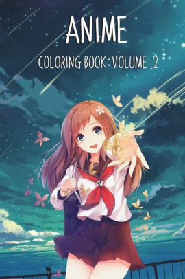 Anime Coloring Book Volume 2 By Treasure Box Publishing
