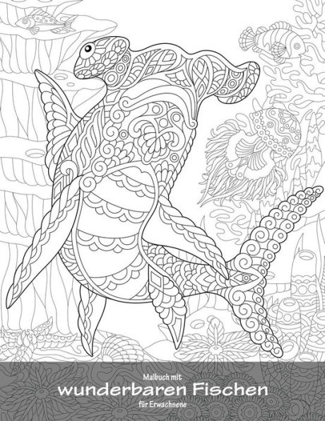 Malbuch mit wunderbaren Fischen für Erwachsene 1