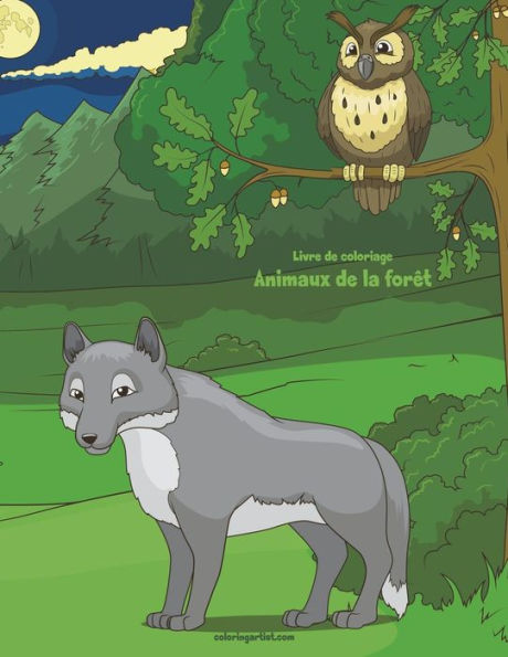 Livre de coloriage Animaux de la forêt 1 & 2