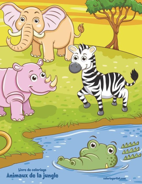 Livre de coloriage Animaux de la jungle 2