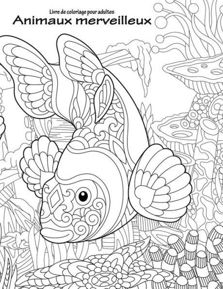 Livre de coloriage pour adultes Animaux merveilleux 1, 2 & 3