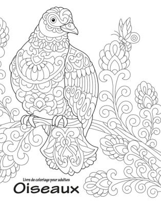 Livre De Coloriage Pour Adultes Oiseaux 2paperback