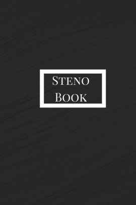 Steno Book Gregg Shorthand Book Steno Notebook 6x9 For Steno Writing Shorthand Writing 80 Sheets160 Pages Black Themepaperback - 