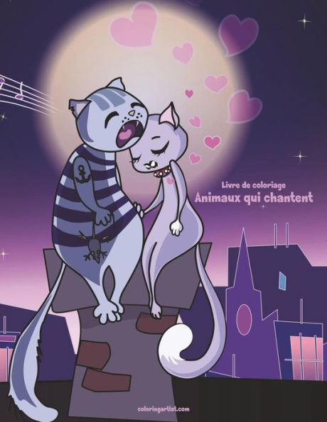 Livre de coloriage Animaux qui chantent 1
