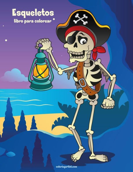 Esqueletos libro para colorear 1