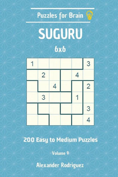 Puzzles for Brain Suguru - 200 Easy to Medium 6x6 vol. 9