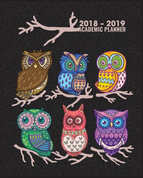2018-2019 Academic Planner: Weekly and Monthly School Calendar Homework Organizer Notebook