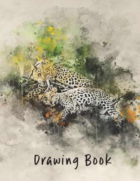 Drawing Book: Leopard 8.5x11