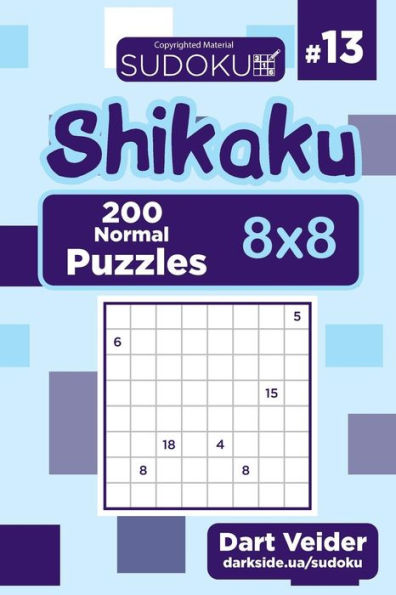 Sudoku Shikaku - 200 Normal Puzzles 8x8 (Volume 13)
