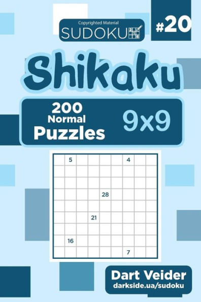 Sudoku Shikaku - 200 Normal Puzzles 9x9 (Volume 20)