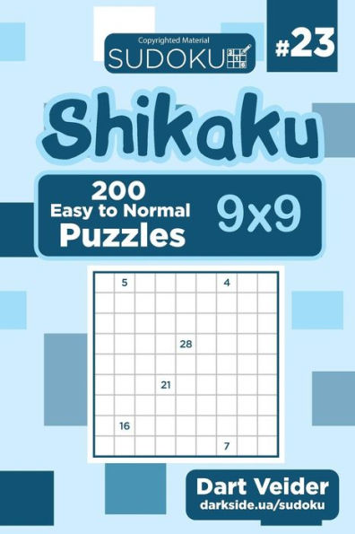 Sudoku Shikaku - 200 Easy to Normal Puzzles 9x9 (Volume 23)