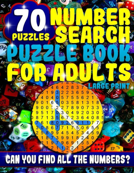 Number Search Puzzle Book for Adults Large Print: Number Search Books for Seniors and Adults