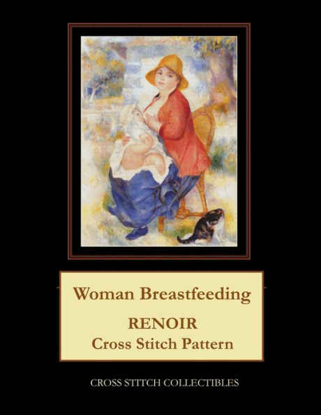 Woman Breastfeeding: Renoir Cross Stitch Pattern