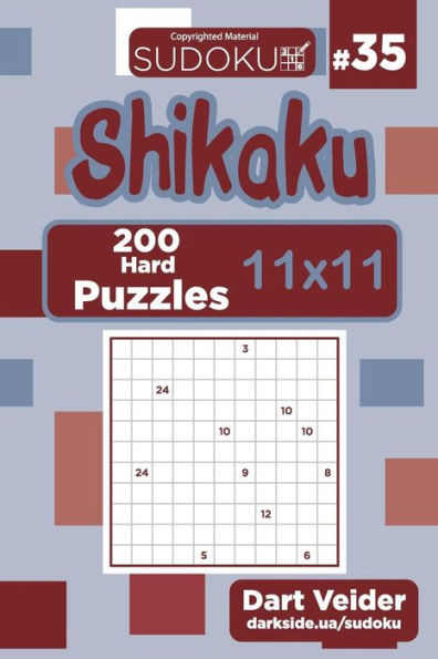 Sudoku Shikaku - 200 Hard Puzzles 11x11 (Volume 35)