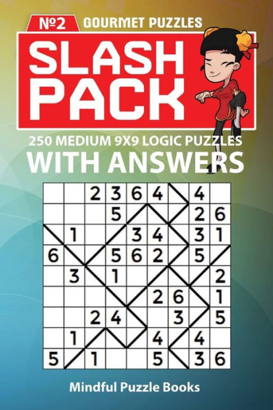 Slash Pack: 250 Medium 9x9 Logic Puzzles with Answers