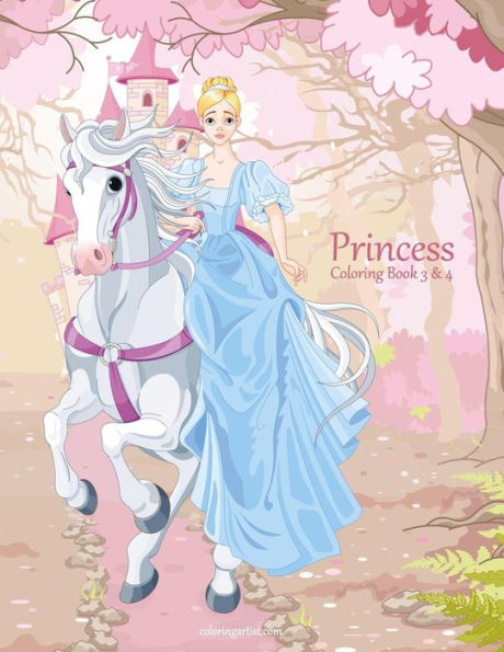 Princess Coloring Book 3 & 4