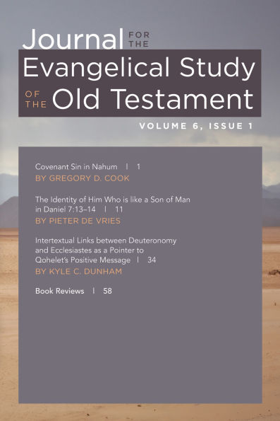 Journal for the Evangelical Study of Old Testament, 6.1