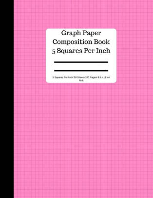 graph paper composition book 5 square per inch 50 sheets 100 pg 8 5 5 squares per inch graph paper