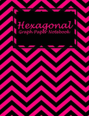 hexagonal graph paper notebook pink and black book 1 4 inch hexagons graph paper notebooks large print 8 5 x 11 game boards paper math activities and coloring patterns by amika lopez paperback barnes noble