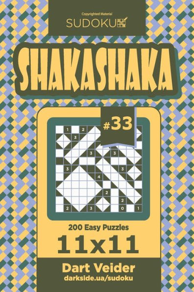 Sudoku Shakashaka - 200 Easy Puzzles 11x11 (Volume 33)