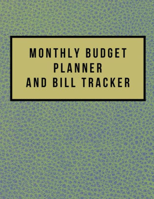 monthly budget planner and bill tracker simple green design monthly
