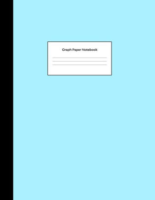 graph paper notebook sky mint blue math composition book quad ruled 25 by 25 graph paper
