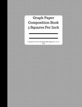 graph paper composition book 5 square per inch 150 sheets 8 5 x 11 graph paper composition book