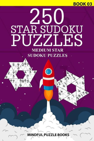 250 Star Sudoku Puzzles: Medium Star Sudoku Puzzles