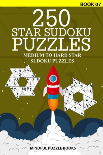 Star Sudoku Puzzles: Medium to Hard Star Sudoku Puzzles