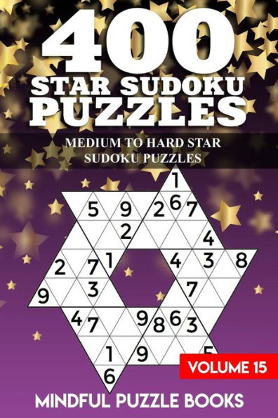400 Star Sudoku Puzzles: Medium to Hard Star Sudoku Puzzles
