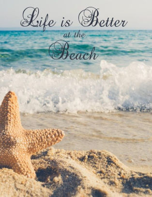 Fonkelnieuw Life is Better at Beach: Starfish Seaside/ Ocean Notebook UD-26