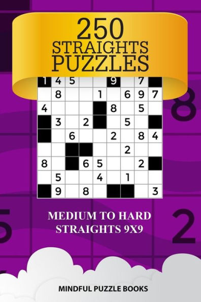 250 Straights Puzzles: Medium to Hard Straights 9x9