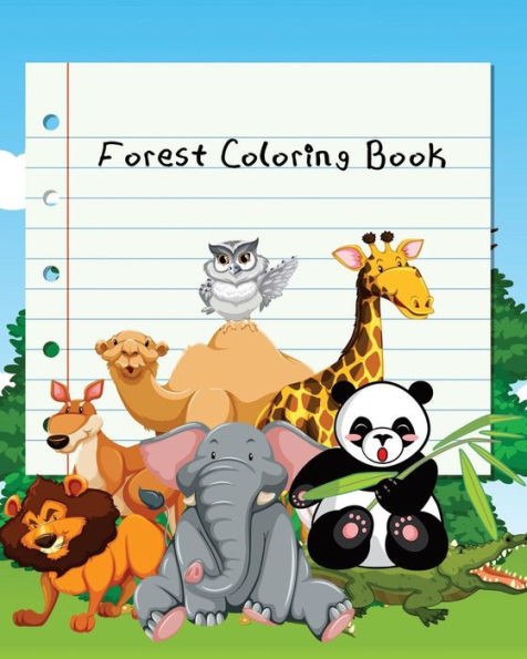 Forest Coloring Book: For Children Ages 4-8