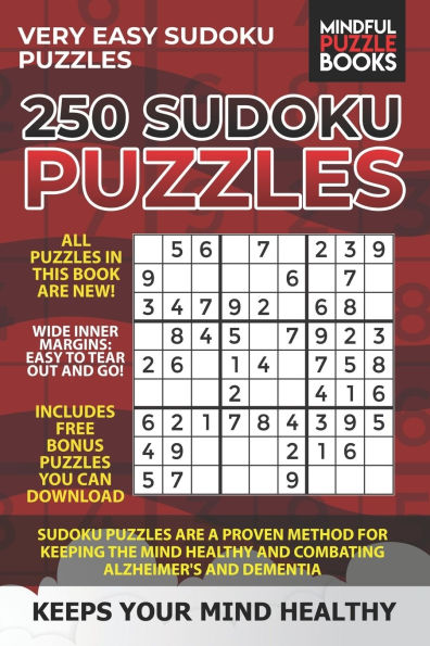 250 Sudoku Puzzles: Very Easy Sudoku Puzzles