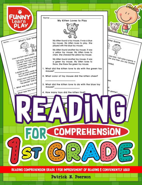 Reading Comprehension Grade 1 for Improvement of Reading & Conveniently Used: 1st Grade Reading Comprehension Workbooks for 1st Graders to Combine Fun & Education Together