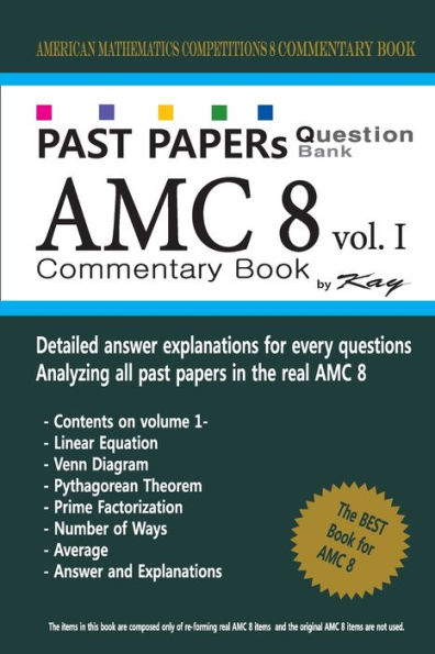 Past Papers Question Bank AMC8 [volume 1]: amc8 math preparation book