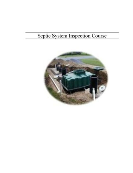 Septic System Inspection Course For Home & Building Inspectors