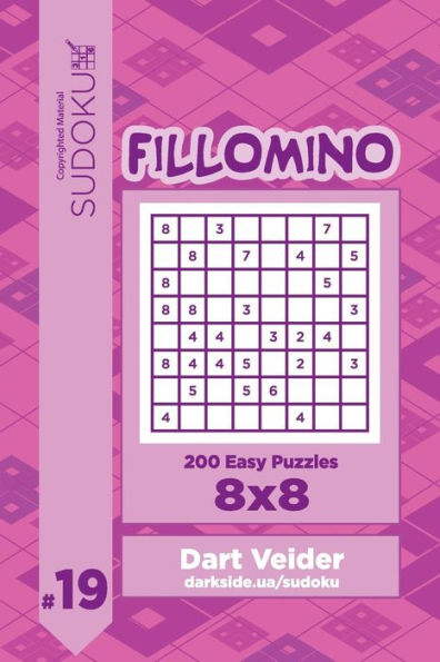 Sudoku Fillomino - 200 Easy Puzzles 8x8 (Volume 19)