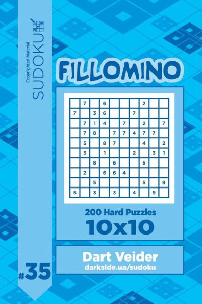 Sudoku Fillomino - 200 Hard Puzzles 10x10 (Volume 35)