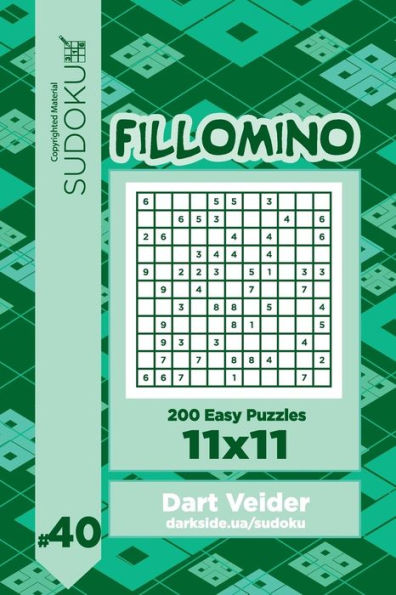 Sudoku Fillomino - 200 Easy Puzzles 11x11 (Volume 40)