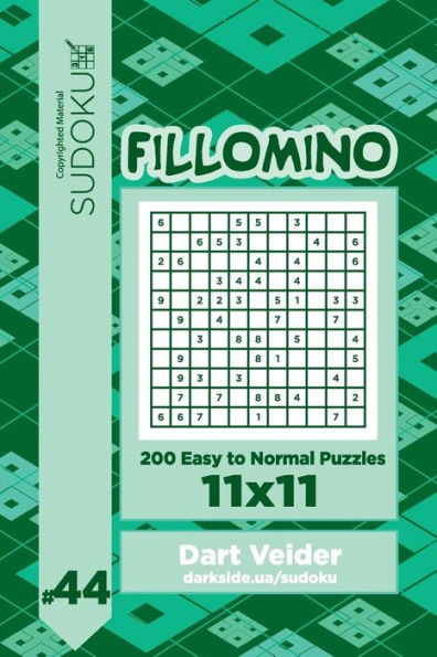 Sudoku Fillomino - 200 Easy to Normal Puzzles 11x11 (Volume 44)