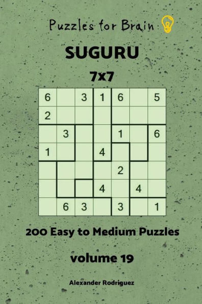 Puzzles fo Brain - Suguru 200 Easy to Medium Puzzles 7x7 vol. 19