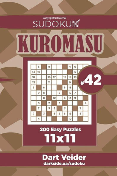 Sudoku Kuromasu - 200 Easy Puzzles 11x11 (Volume 42)