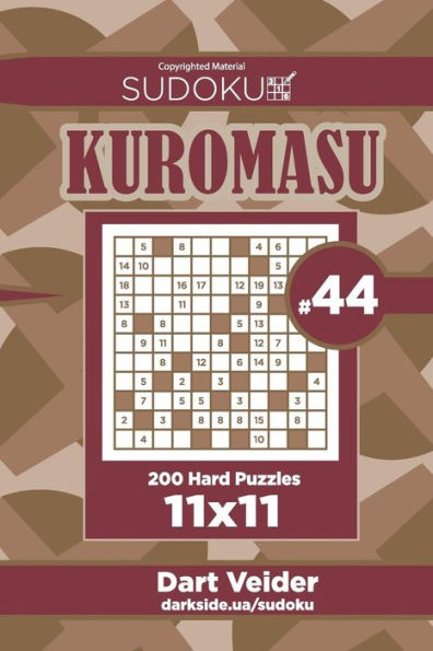 Sudoku Kuromasu - 200 Hard Puzzles 11x11 (Volume 44)
