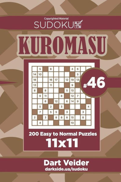 Sudoku Kuromasu - 200 Easy to Normal Puzzles 11x11 (Volume 46)