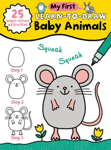 My First Learn-To-Draw: Baby Animals: (25 Wipe Clean Activities + Dry Erase Marker)